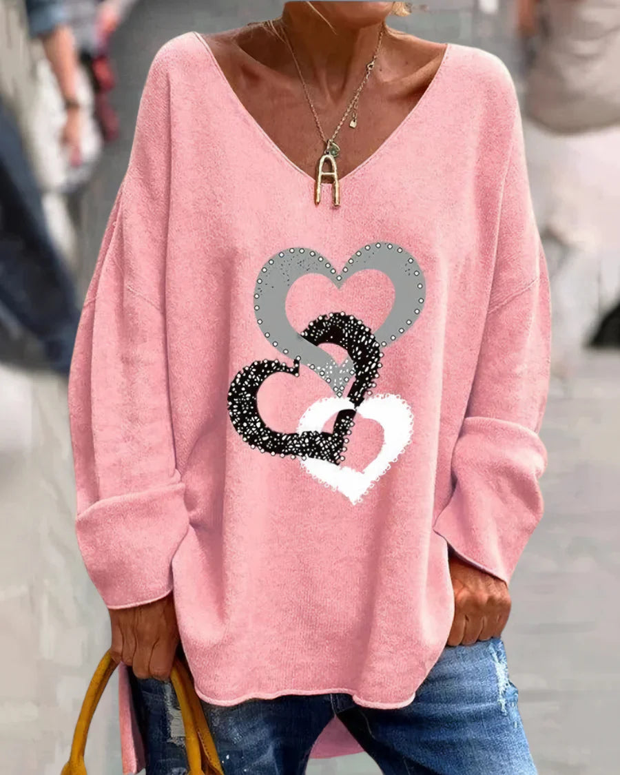 Flosa - pull graphique confortable pour femmes