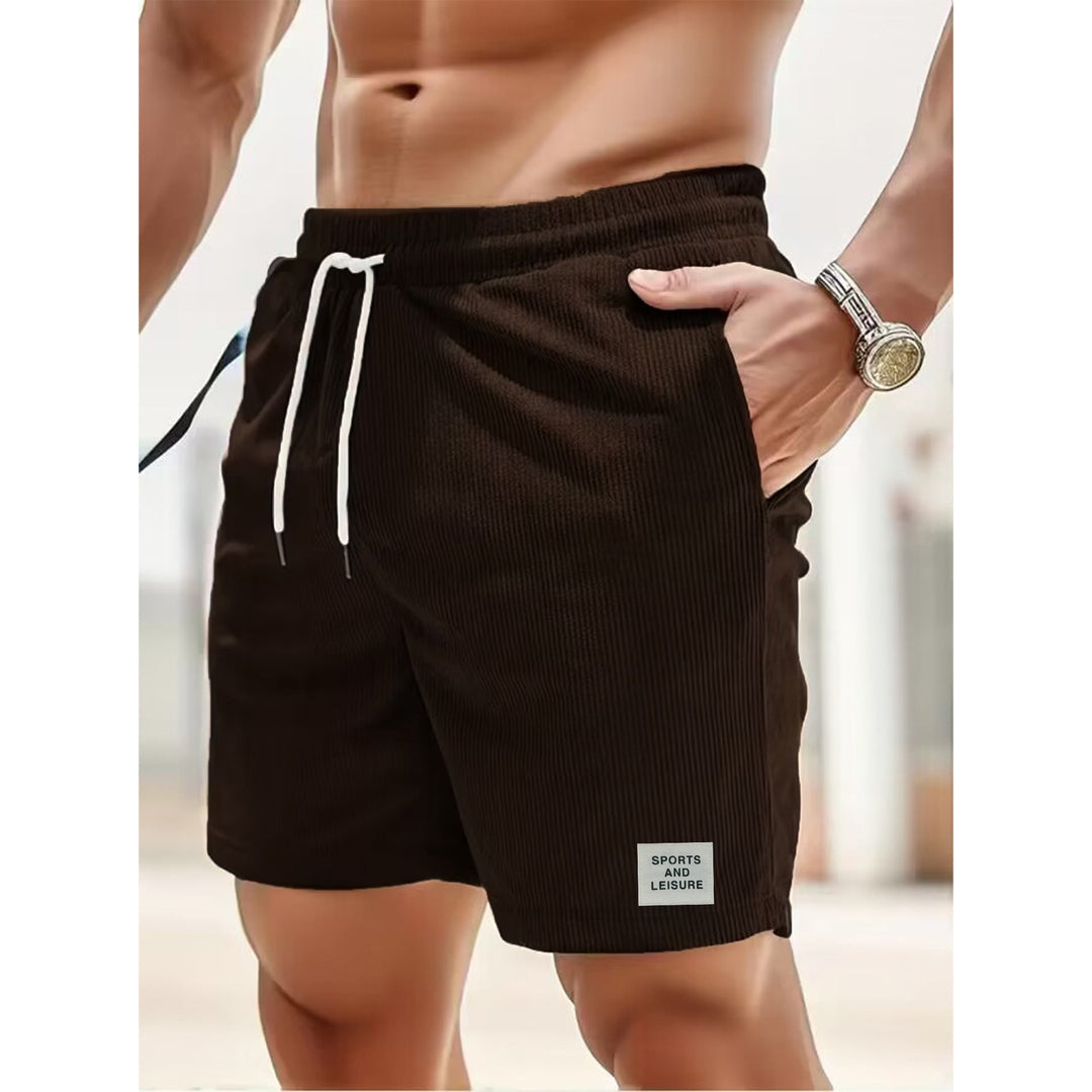 Men's casual shorts with drawstring – Comfortable summer pants for sports & everyday use