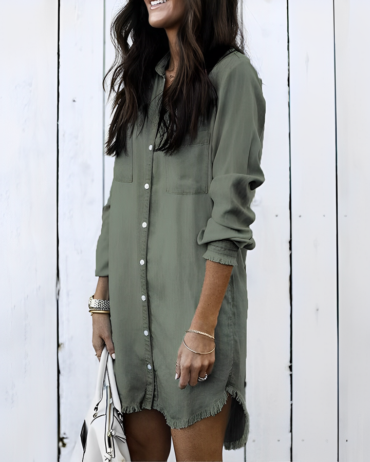 Mariana - Camicia di jeans con abbottonatura