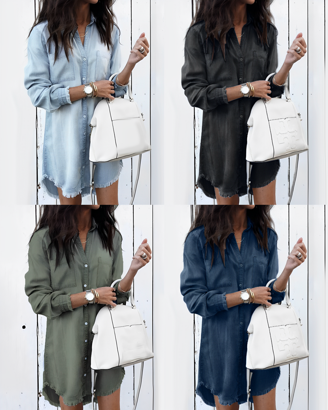 Mariana - Camicia di jeans con abbottonatura