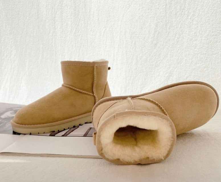 Fabienne Knöchel bottes de neige en cuir véritable