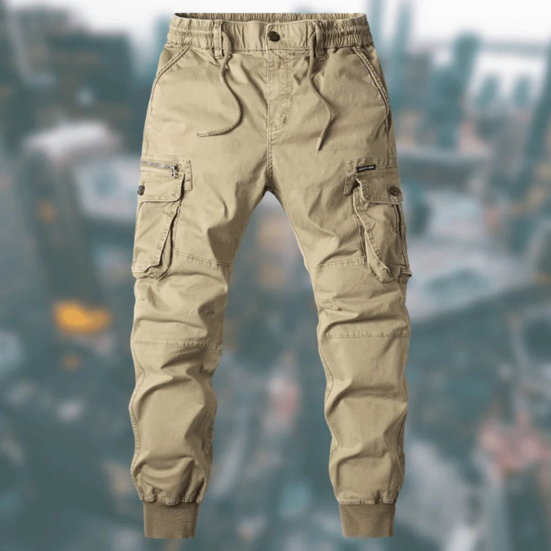 Pantalon de jogging cargo pour hommes – Joggers confortables avec poches et poignets pour plein air et loisirs