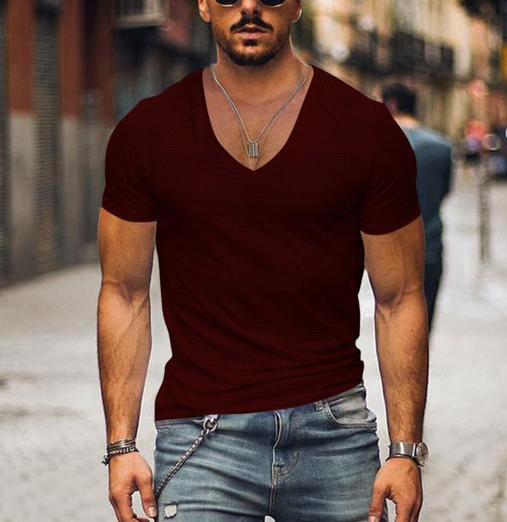 JOHNNI | T-shirt da uomo con scollo a V