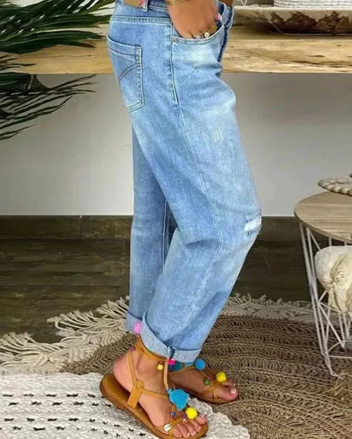 Joy – beau pantalon en jean pour le printemps