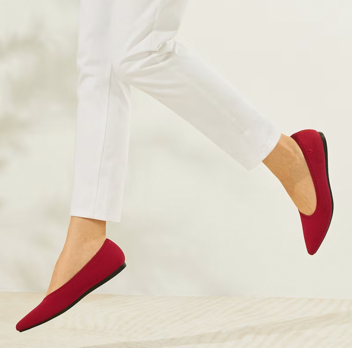 Ballerines pour femmes avec dentelle – Ballerines respirantes avec confort élastique pour bureau, loisirs et quotidien
