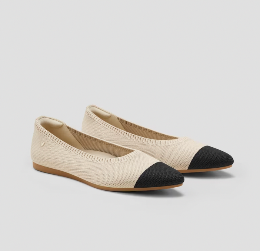 Ballerines pour femmes avec dentelle – Ballerines respirantes avec confort élastique pour bureau, loisirs et quotidien