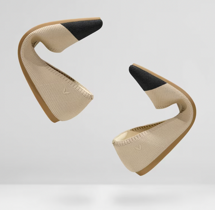 Ballerines pour femmes avec dentelle – Ballerines respirantes avec confort élastique pour bureau, loisirs et quotidien
