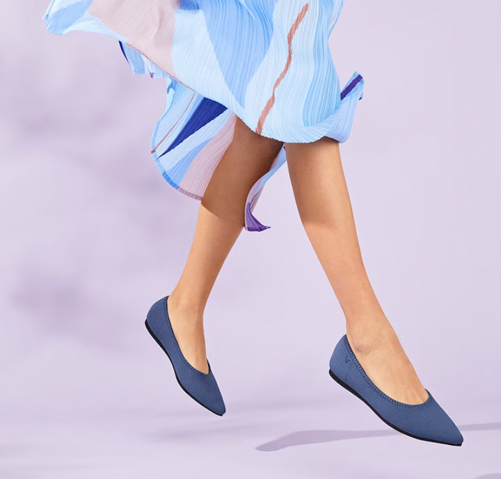 Ballerines pour femmes avec dentelle – Ballerines respirantes avec confort élastique pour bureau, loisirs et quotidien