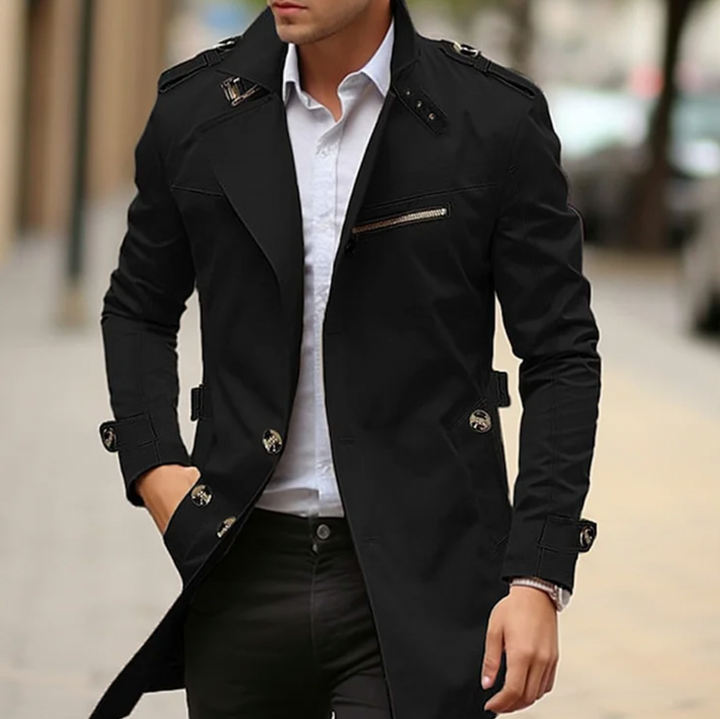Arjun - Eleganter Freizeit-Trenchcoat für Männer