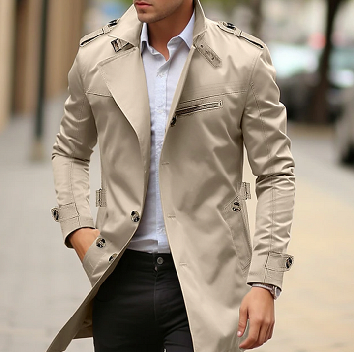 Arjun - Eleganter Freizeit-Trenchcoat für Männer