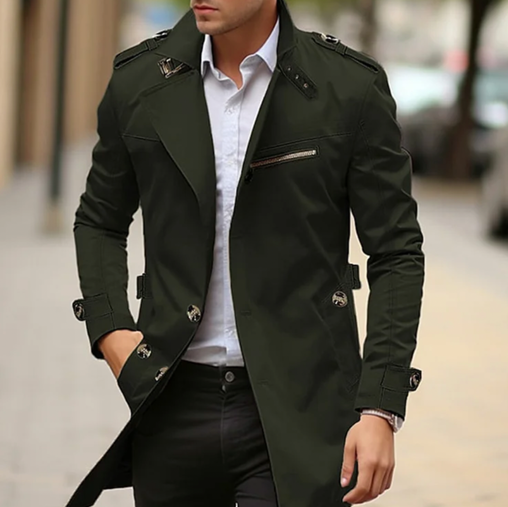Arjun - Eleganter Freizeit-Trenchcoat für Männer