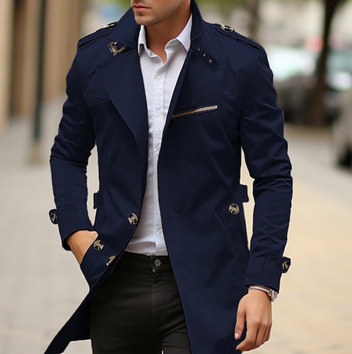 Arjun - Eleganter Freizeit-Trenchcoat für Männer