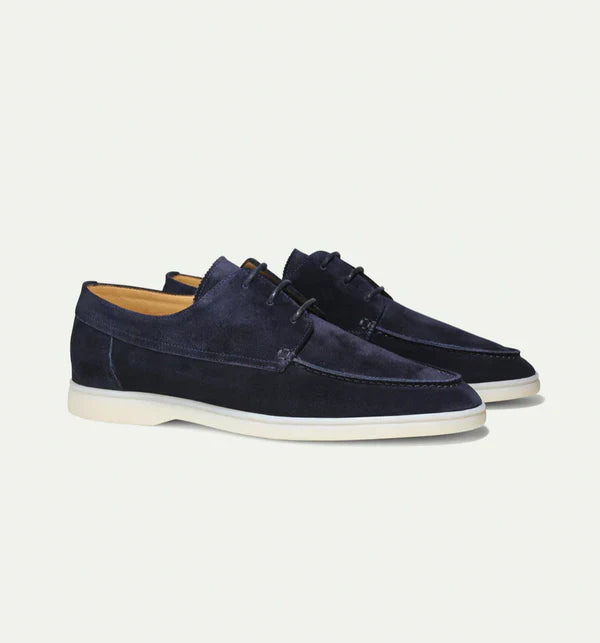 Baskets élégantes pour hommes en daim – Chaussures de loisirs confortables avec semelle sportive