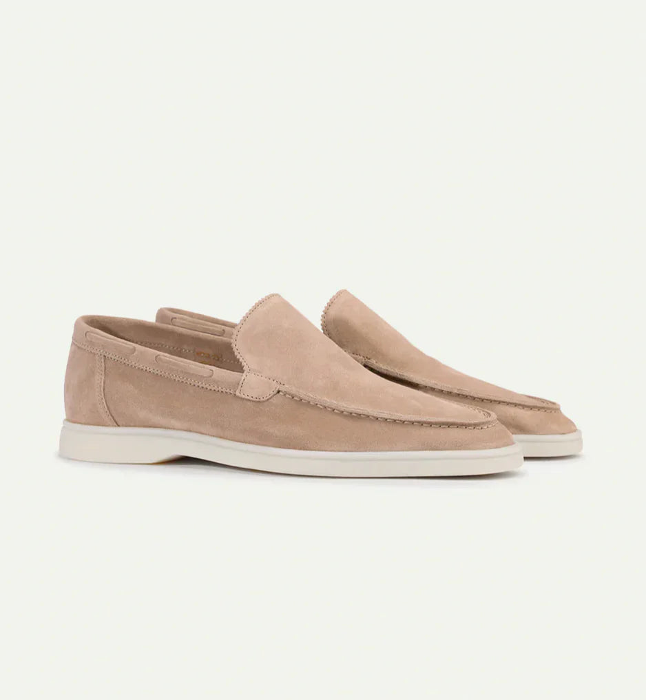 Herren Slipper aus Wildleder – Elegante Loafer mit Gummisohle für Alltag & Business Casual