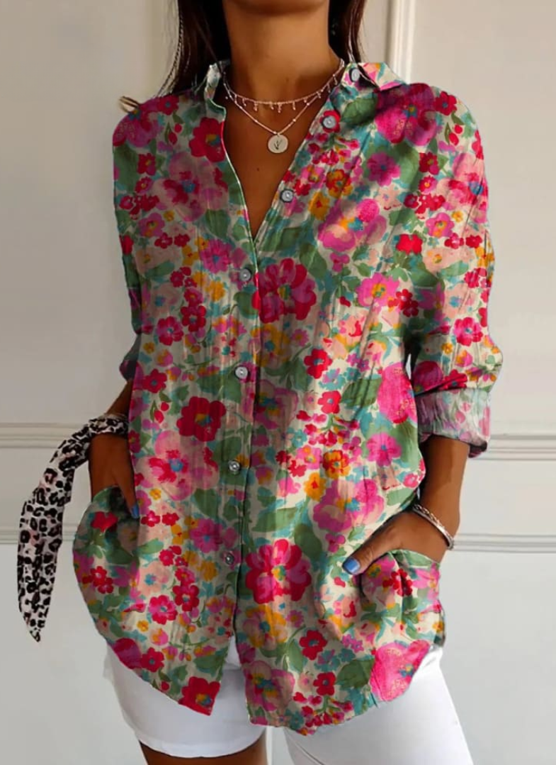 Demetria - Blouse fleurie