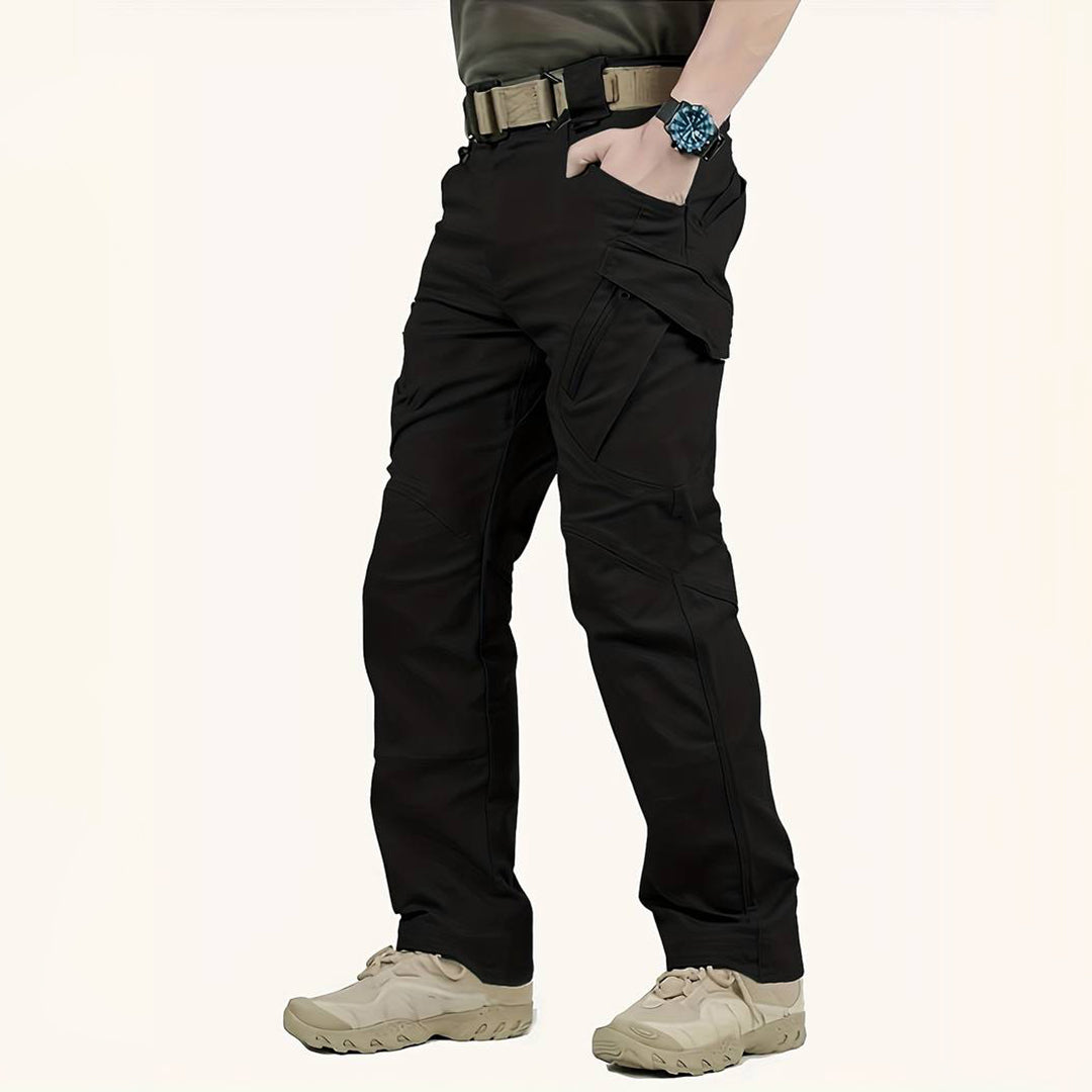 Herren Tactical Cargo Hose – Robuste Outdoorhose mit Reißverschlusstaschen & Stretch für Arbeit, Wandern & Abenteuer