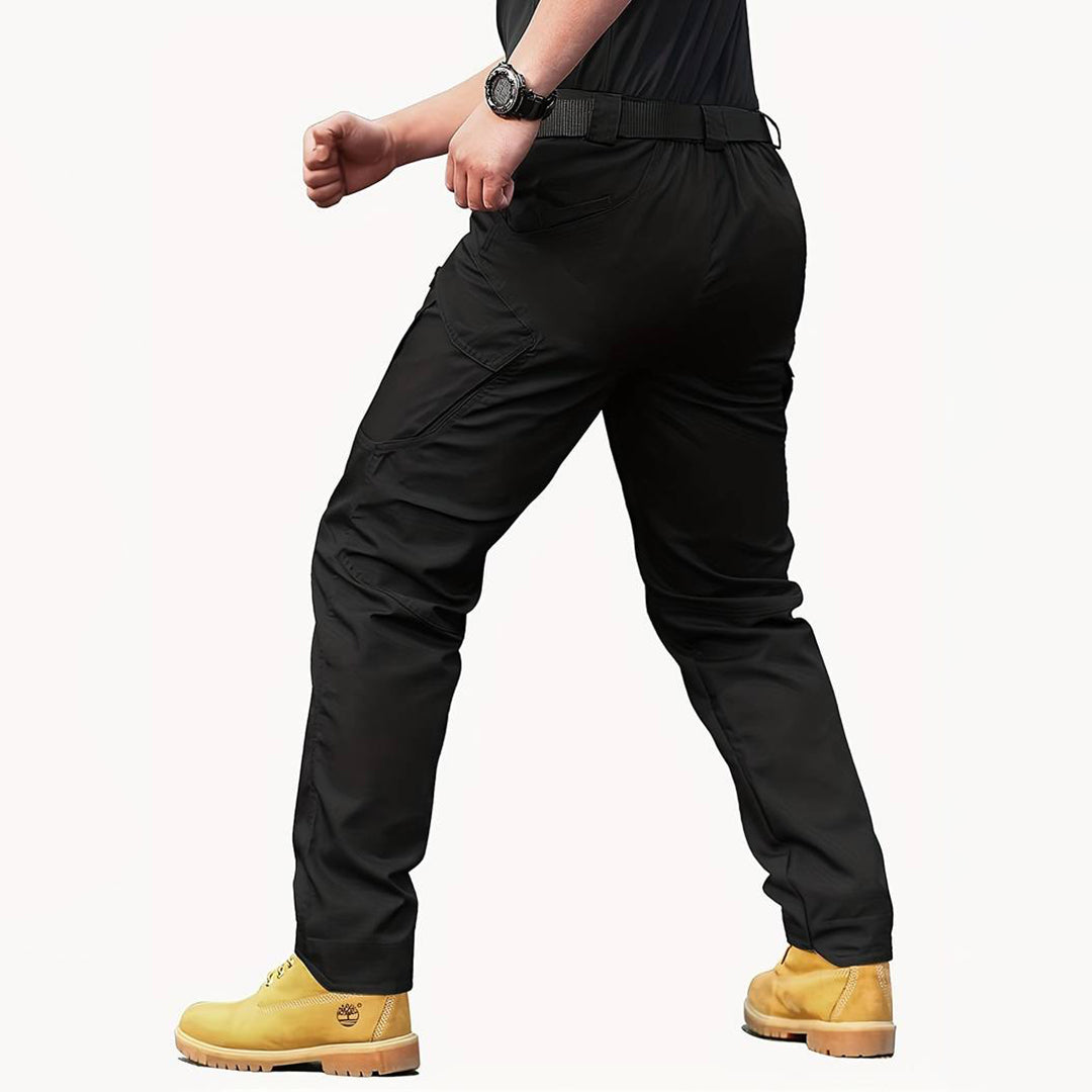 Herren Tactical Cargo Hose – Robuste Outdoorhose mit Reißverschlusstaschen & Stretch für Arbeit, Wandern & Abenteuer