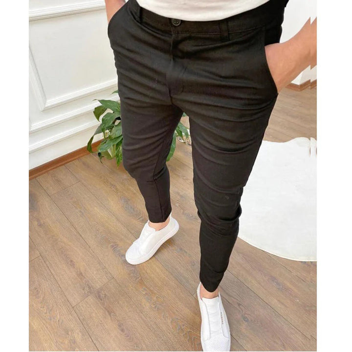 Pantalon chino slim moderne pour homme – confort stretch, look quotidien et loisirs, avec poches
