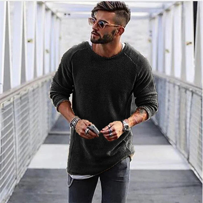 Maglione da uomo casual Maglione lungo alla moda