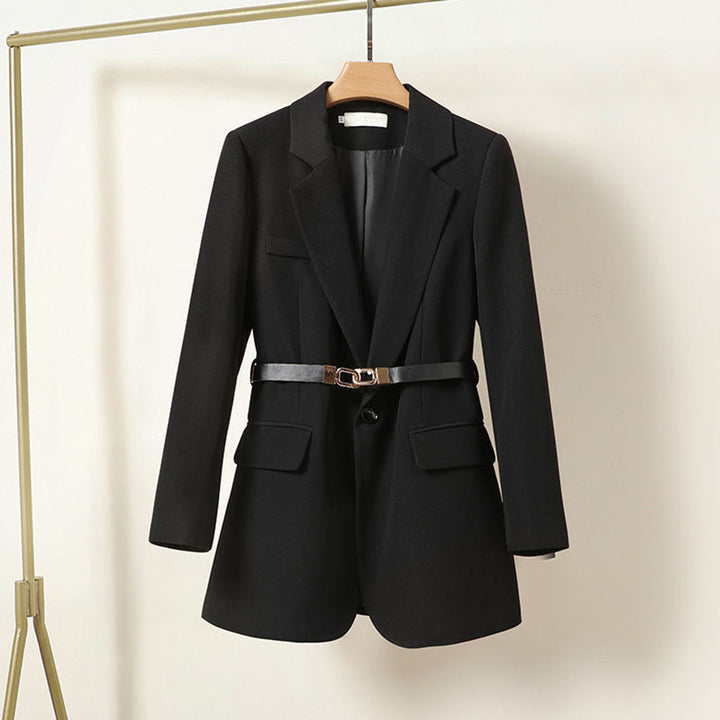 Blazer femme avec ceinture taille – Look business élégant pour bureau & quotidien