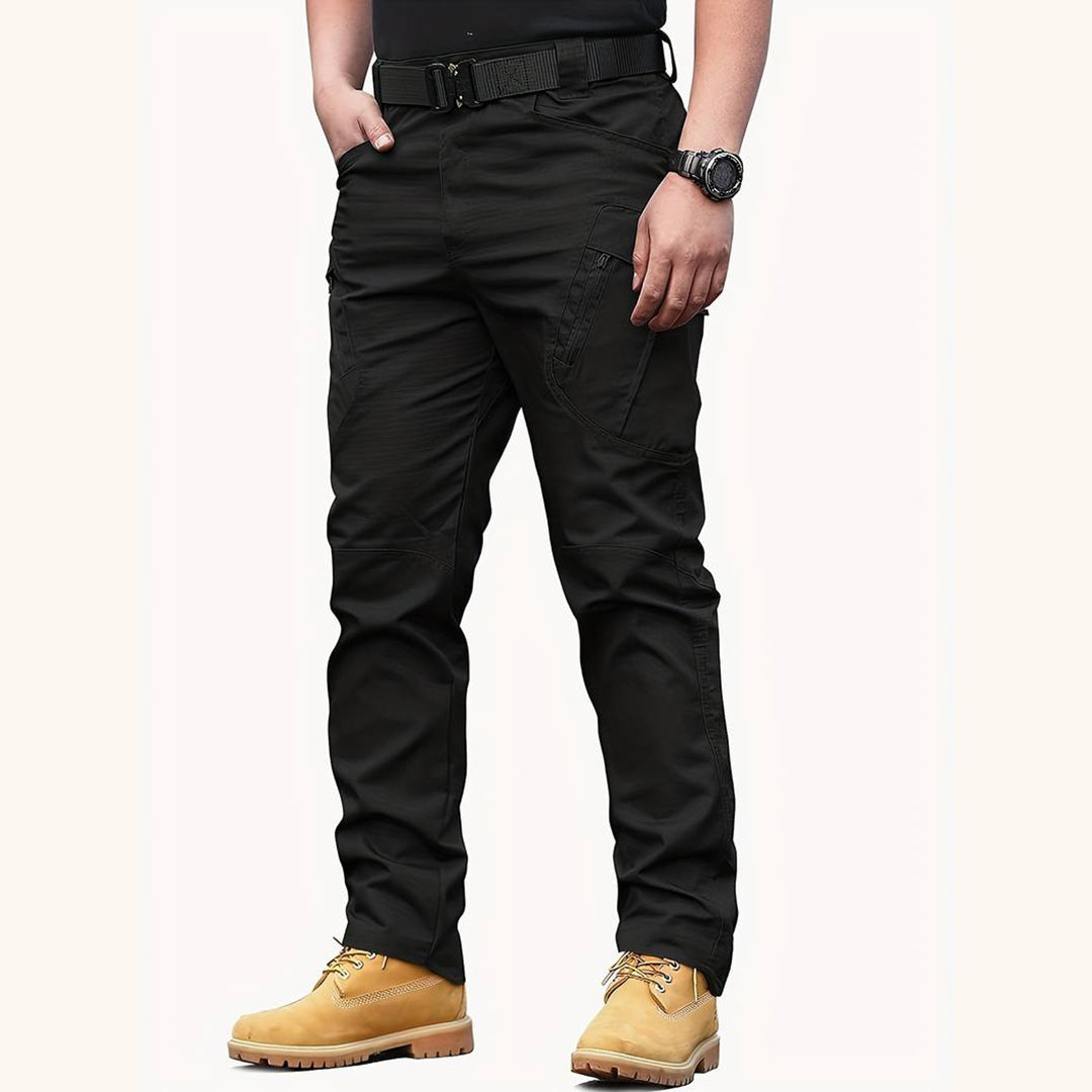Herren Tactical Cargo Hose – Robuste Outdoorhose mit Reißverschlusstaschen & Stretch für Arbeit, Wandern & Abenteuer