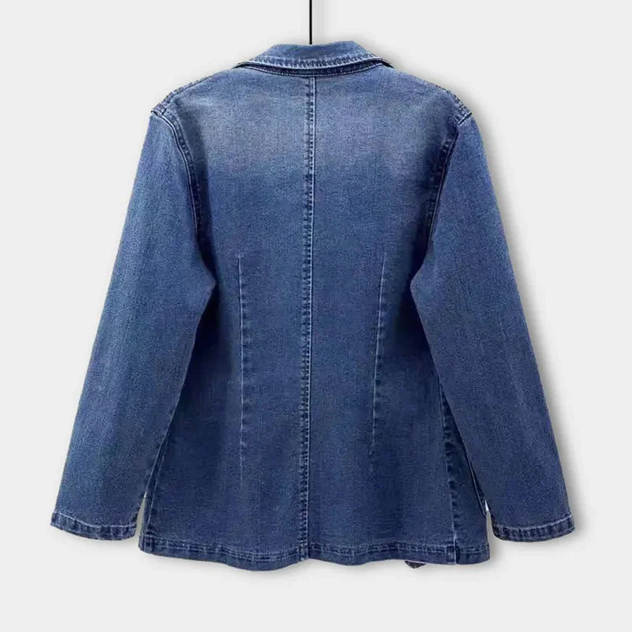 Sidney - Veste en jean étroite avec un bouton