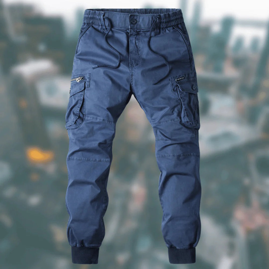 Pantalon de jogging cargo pour hommes – Joggers confortables avec poches et poignets pour plein air et loisirs