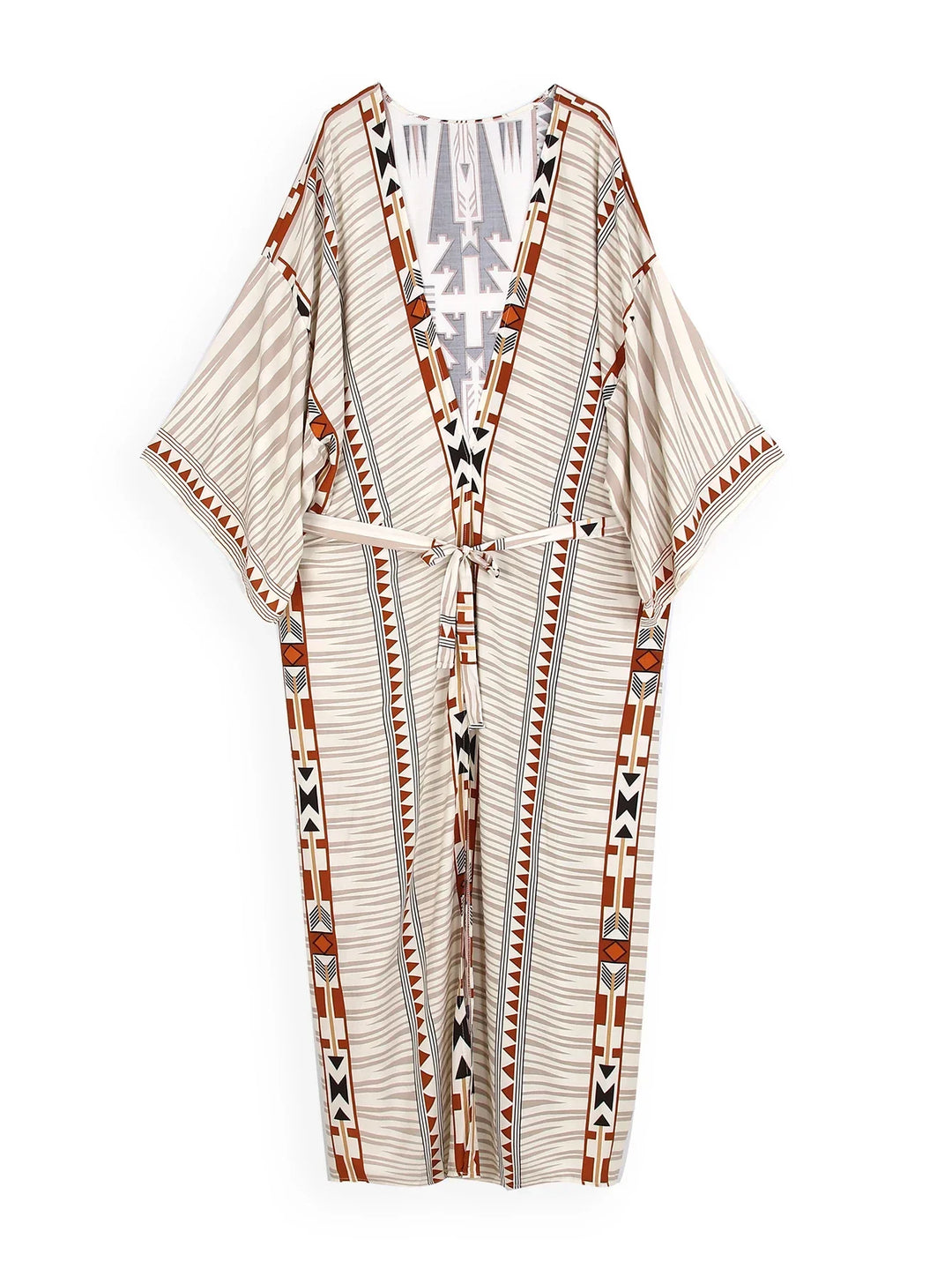 Cindy - Boho bedruckte Kimono-Strandjacke