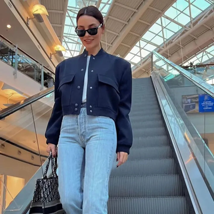 Evelyn - Giacca bomber casual corta