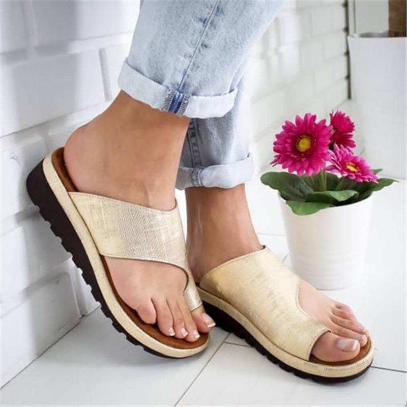 LIVA Damen-Sommersandalen aus umweltfreundlichem PU-Leder mit rutschfester Gummisohle