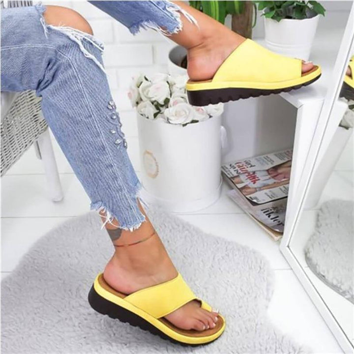 LIVA Damen-Sommersandalen aus umweltfreundlichem PU-Leder mit rutschfester Gummisohle