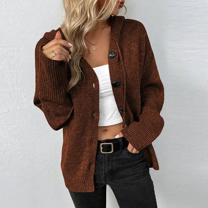 Karin - Comfortable Hooded Cardigan