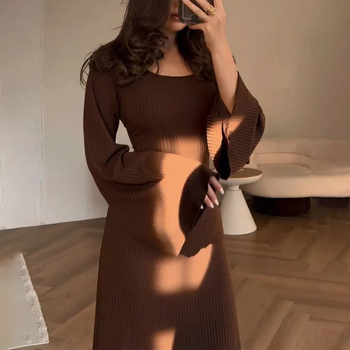 Mélodie - Robe en tricot - Élégante - Collection saisonnière de haute qualité - Idéale pour l'automne pour femmes