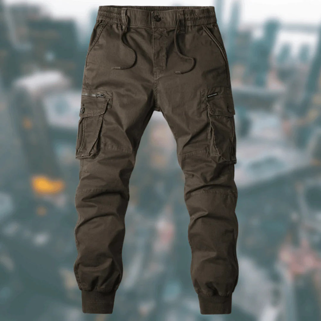 Pantalon de jogging cargo pour hommes – Joggers confortables avec poches et poignets pour plein air et loisirs