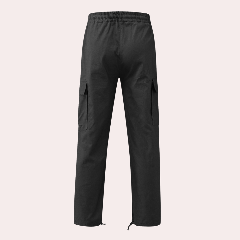 Pantalon cargo homme avec poches – Pantalon utilitaire ample style streetwear pour quotidien & loisirs