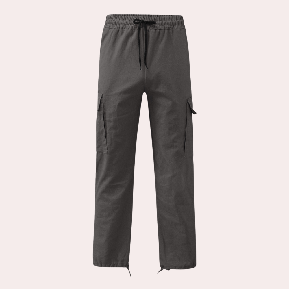 Pantalon cargo homme avec poches – Pantalon utilitaire ample style streetwear pour quotidien & loisirs
