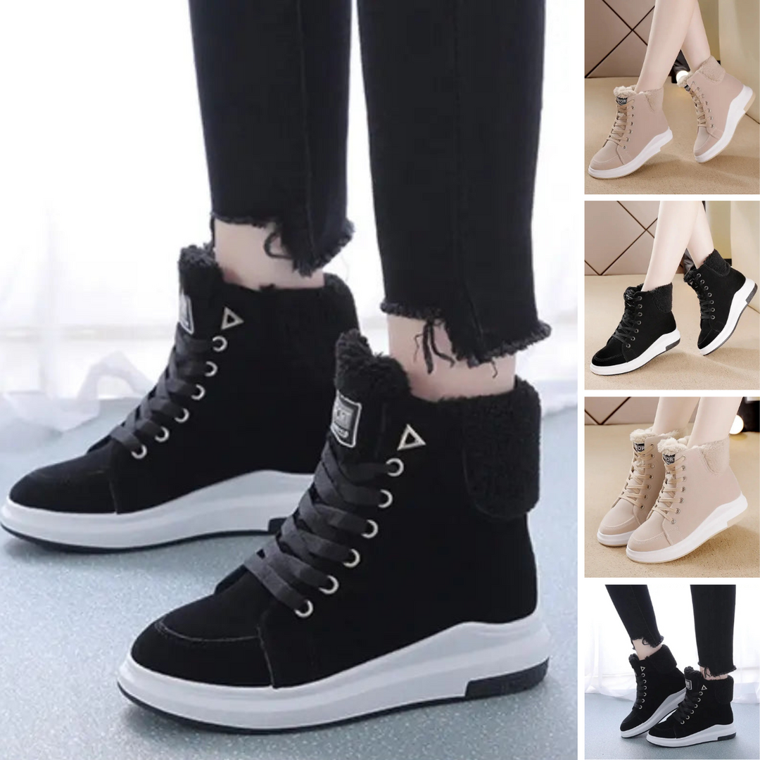Lässige Flache Winter Knöchel Stiefel Für Damen | Perfekt für den Alltag