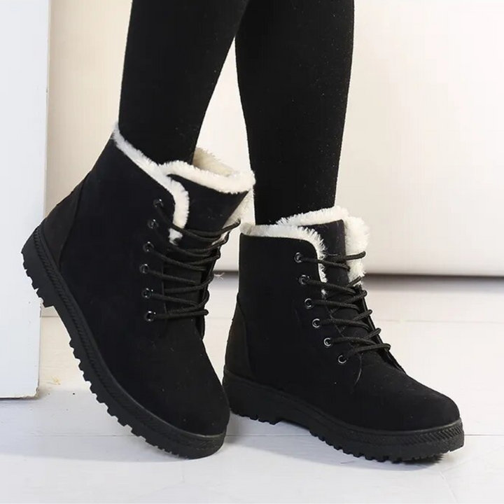 Bottes de neige décontractées antidérapantes avec laine pour femmes | Parfait pour les activités de plein air