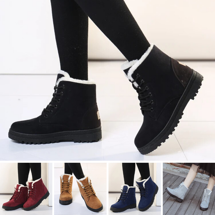 Bottes de neige décontractées antidérapantes avec laine pour femmes | Parfait pour les activités de plein air