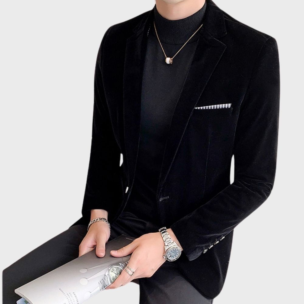 Troy - blazer in velluto elegante per uomo