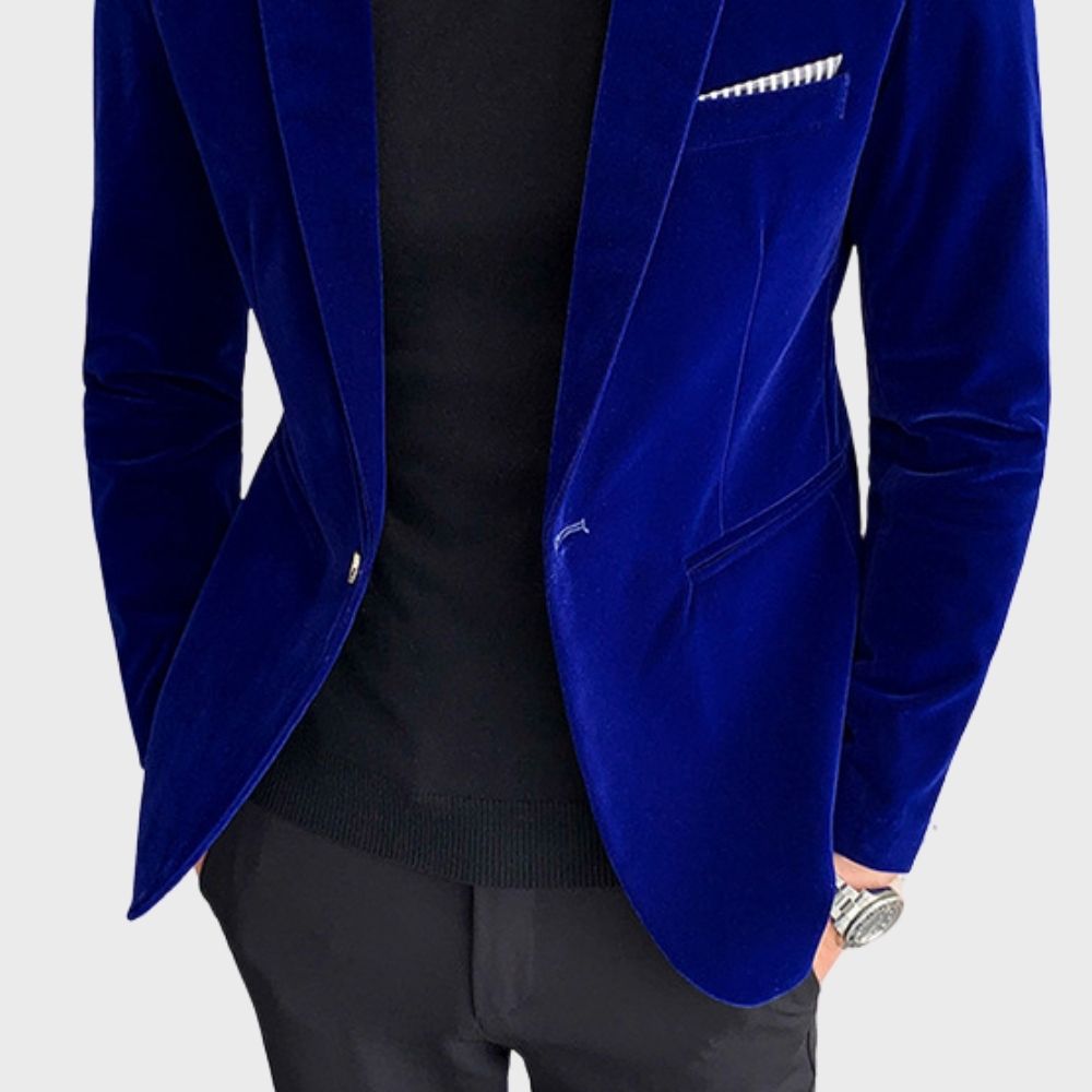 Troy - blazer in velluto elegante per uomo