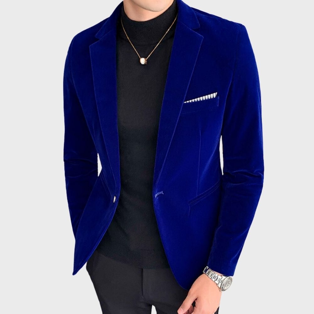 Troy - blazer in velluto elegante per uomo