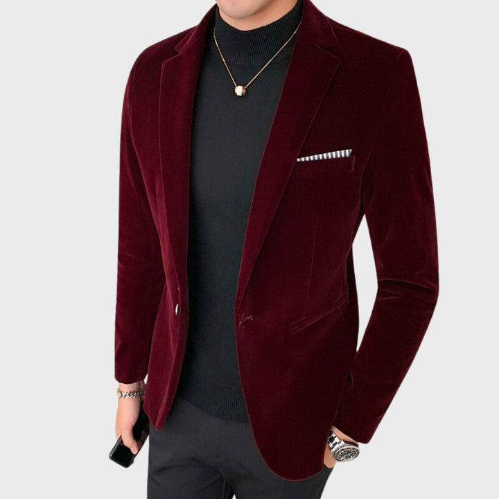 Troy - blazer in velluto elegante per uomo