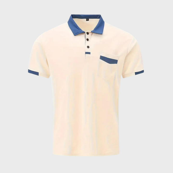 Andrew - Lässiges Baumwoll-Poloshirt mit Tasche für Männer