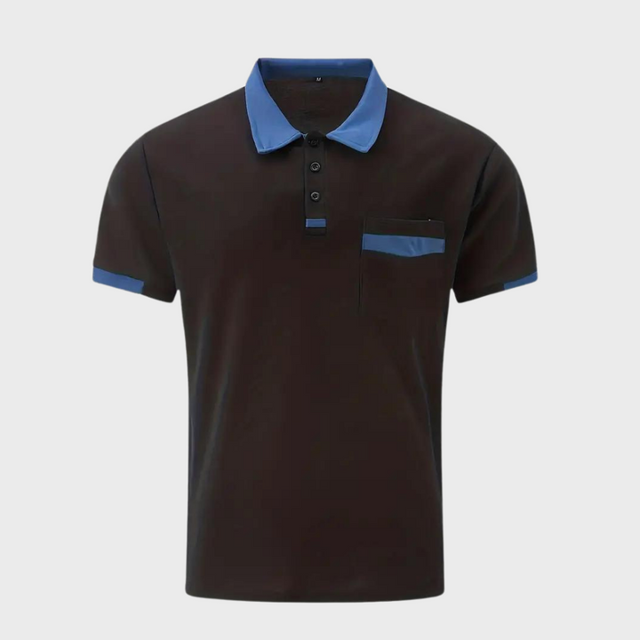 Andrew - Lässiges Baumwoll-Poloshirt mit Tasche für Männer