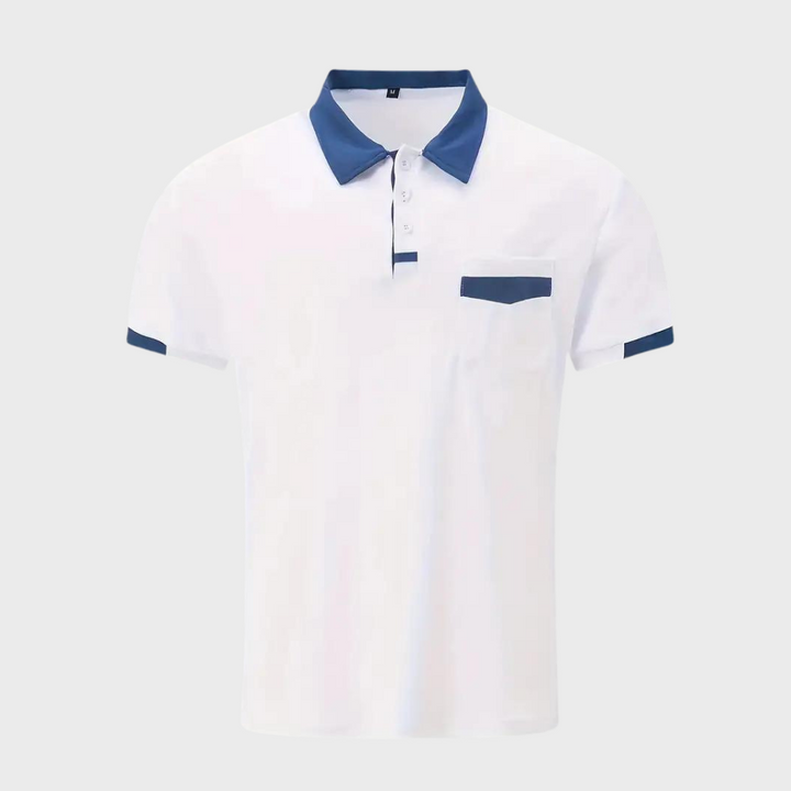Andrew - Lässiges Baumwoll-Poloshirt mit Tasche für Männer