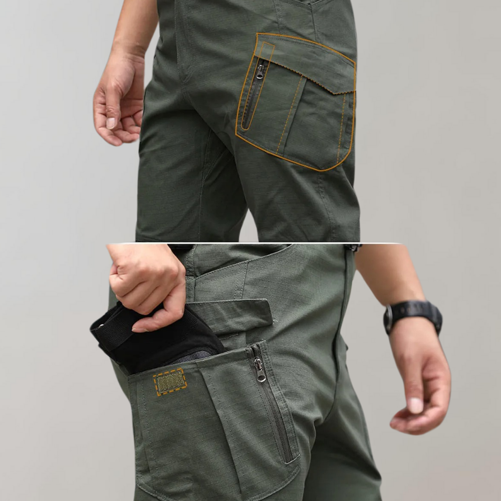 Justus - Pantalon tactique pour hommes - Décontracté - Tissu haute performance - Quotidien