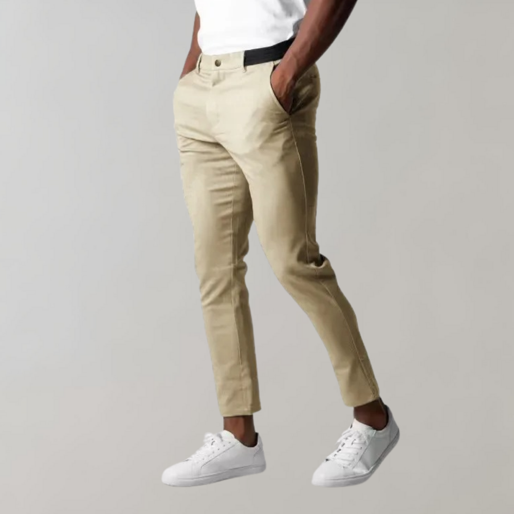 Felix - Chino Pants - Lässig - Leinen - Für den täglichen Gebrauch für Herren