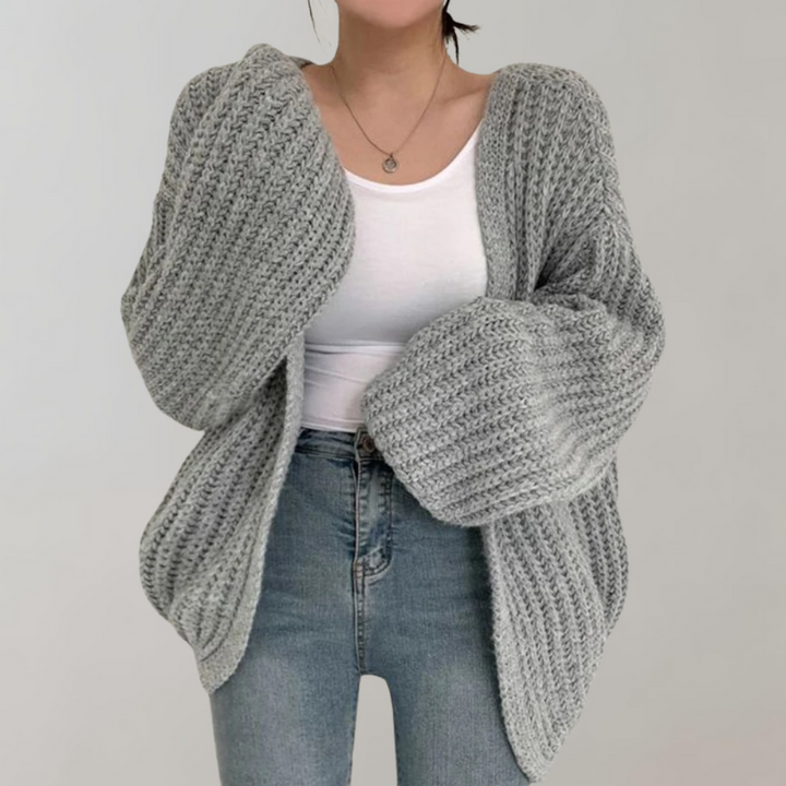 Roxanna - Comoda giacca a maglia a maniche lunghe per donne
