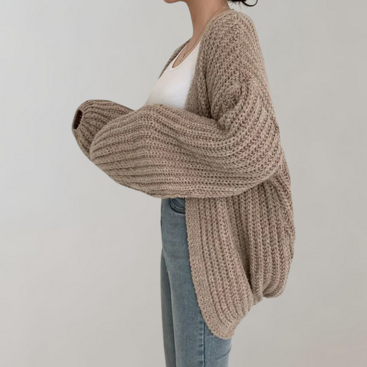 Roxanna - Comoda giacca a maglia a maniche lunghe per donne